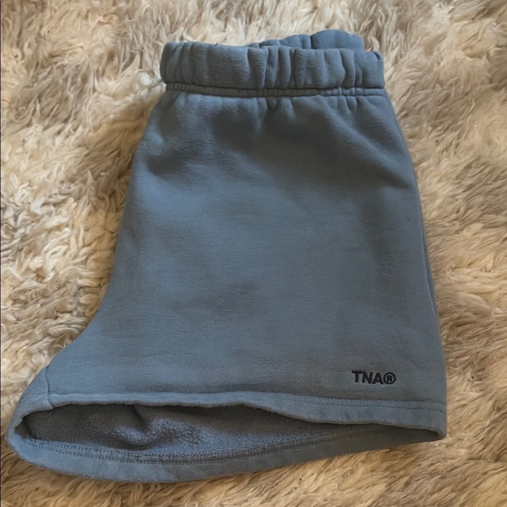 Aritzia Blue Fleece Shorts